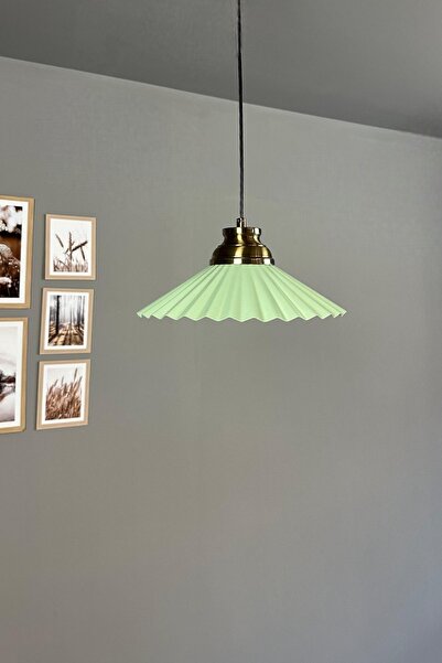 Bamyum Avilla Mint Tekli Metal Avize Kum Saati Başlık Cafe Mutfak Modern Sarkıt Aydınlatma