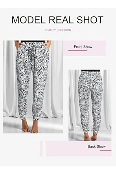 Dokotoo Pantaloni jogger, lejeri cu buzunare pentru dama,marime S,