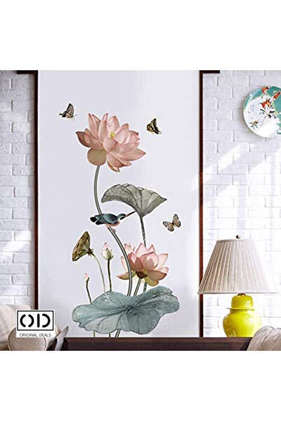 ORIGINAL DEALS Autocolant de perete cu flori de lotus și fluturi pentru decor...