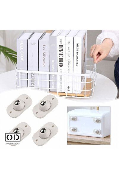 ORIGINAL DEALS Set 4 dispozitive adezive cu bilă metalică rotativă pentru tra...