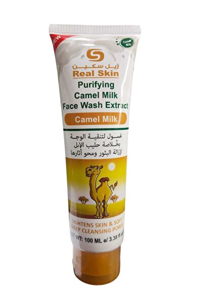 Real Skin ريال سكين غسول الوجه المنقي بمستخلص حليب الابل 100 مل