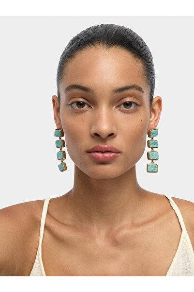 PARFOIS Taş Detaylı Uzun Küpe