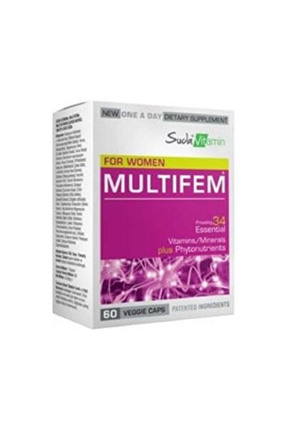 Alfa Suda Vitamin Multifem For Women Multivitamin 60 Bitkisel Kapsül