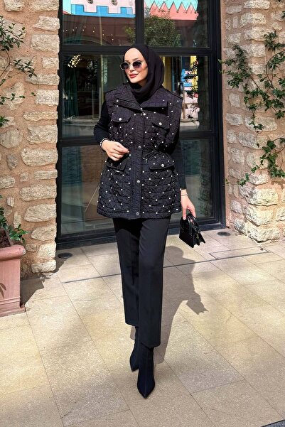 Melike Tatar Γιλέκο Καπιτονέ με Πέτρες 32-2502