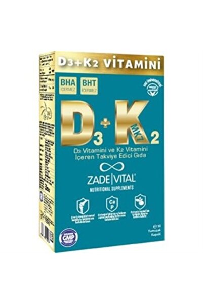 ZADEVİTA 30 كبسولة من زاد فيتال فيتامين D3+K2