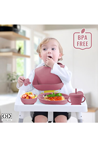 ORIGINAL DEALS Σετ φαγητού για την εισαγωγή τροφών για μωρά, σιλικόνη υψηλής ποιότητας τροφίμων, χωρίς BPA