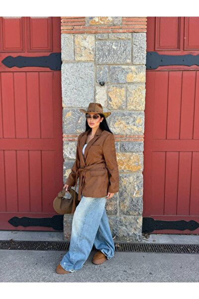 Friday Mood Жіночий піджак із замші з деталями