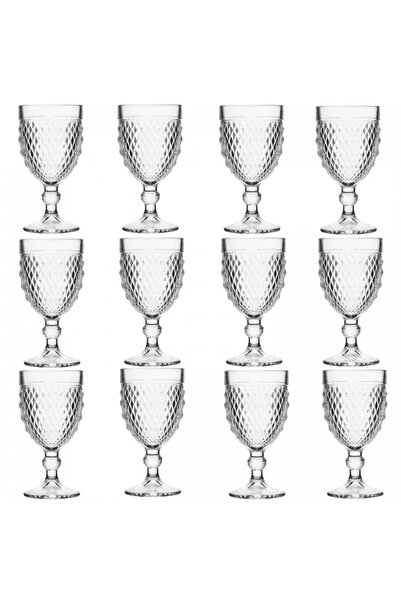 NADİR Set 12 pahare vin/desert/bauturi calde MARINE, 340ml, D8,7xh17cm, sticla