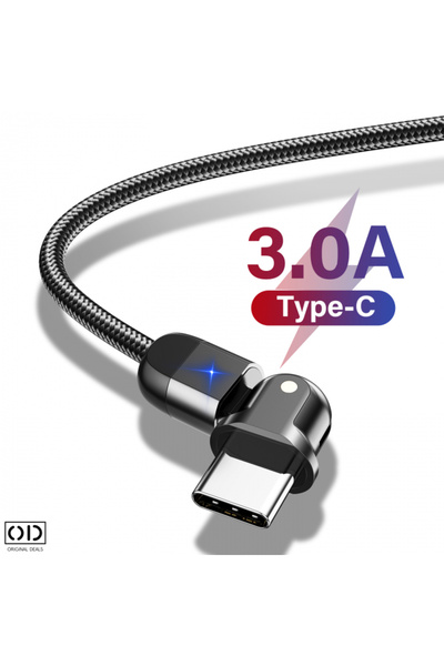 ORIGINAL DEALS USB Type C Cable, with Fast Charge, Premium Material and Quality, Black, 100cm,