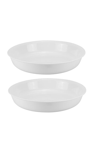 Marinex Set 2 tavi cuptor rotunde din sticla opal OPALINE 3000ml 30,2xh5,9cm