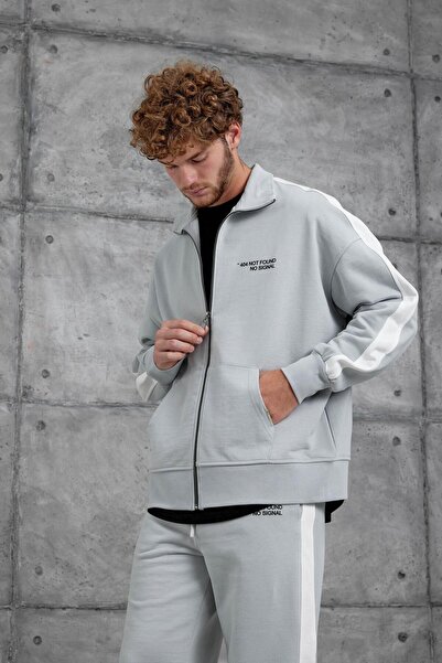 NOMARC Gray Nmrc 404 Not Found Printed Oversize Tracksuit Set