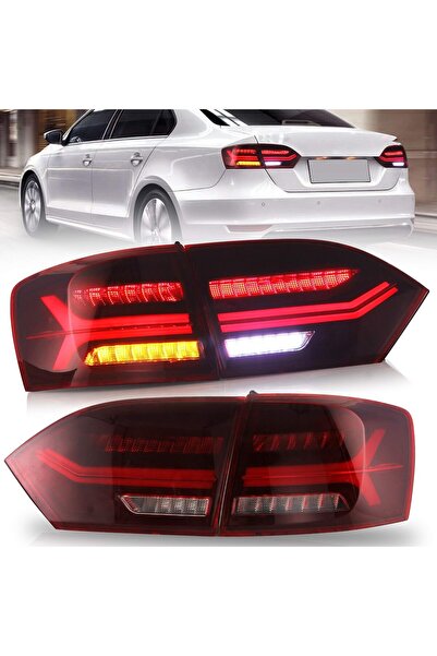 X POWER TUNİNG VW JETTA 2012-2013 MK6 AUDİ DİZAYN KIRMIZI LEDLİ ARKA STOP