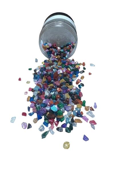 stonechem Epoksi Çalışmalarınız İçin Parlak Cam Kırıkları 4-8 mm KARIŞIK 100 gr