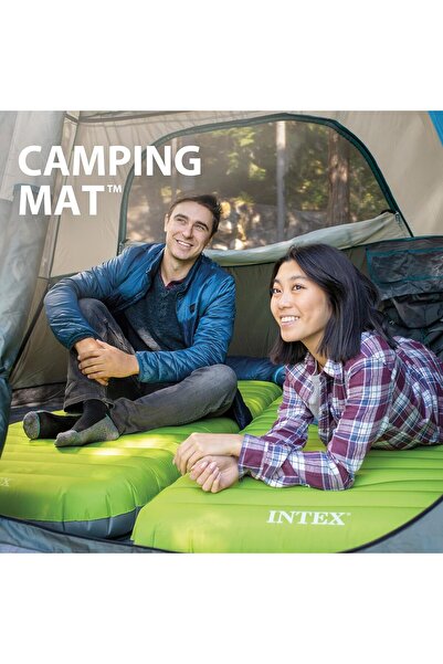 Intex Premaire Dura-Beam Camping Mat w/ USB150, Inflated Size: 76cm x 1.91m x 17cm