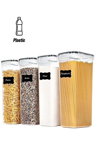 MAHMIR Airtight Food Storage Containers with Lids, 2.8L Pasta Containers for ...