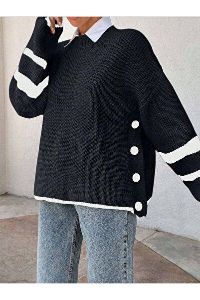 SÇLK TEKSTİL سترة فضفاضة بأزرار