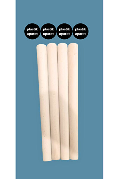 yılmaz ahşap 42cm 4-Piece Natural Wood-Oak Table Legs