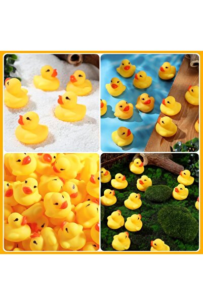 Brother Toys 3 Adet Ses Çıkaran Vinil Ördek Banyo Oyuncağı Sevimli Ördekler 5 Cm.