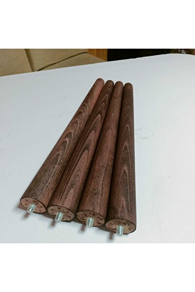 yılmaz ahşap 45cm 4-Piece Raw-Oak Painted Table Leg