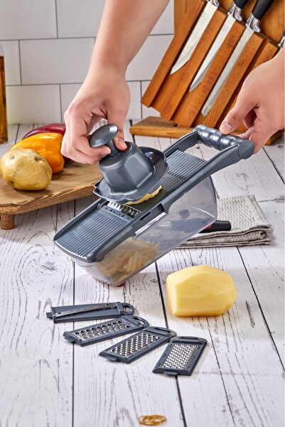 Cooker 5-Blade Luxury Stainless Steel Grater with Bowl