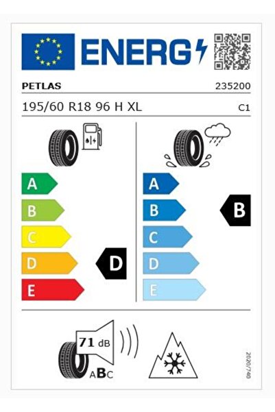 Petlas 195/60R18 TL 96H REINF. SNOWMASTER 2