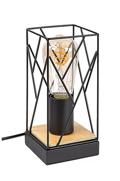 Rabalux Veioza Boire, 1 xE 27, lemn natur-negru, ON-OFF