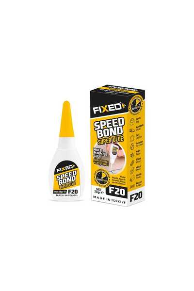 FIXED F20 Japon Yapıştırıcısı 20 gr x 2 li Paket | Hızlı Kuruyan Süper Yapıştırıcı |