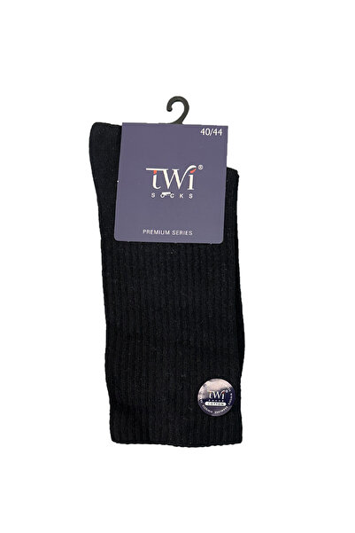 REMSA Унисекс размер 40-44, безшевни памучни чорапи с детайл на подгъва, единична опаковка TWİ-03-T-тъмносин
