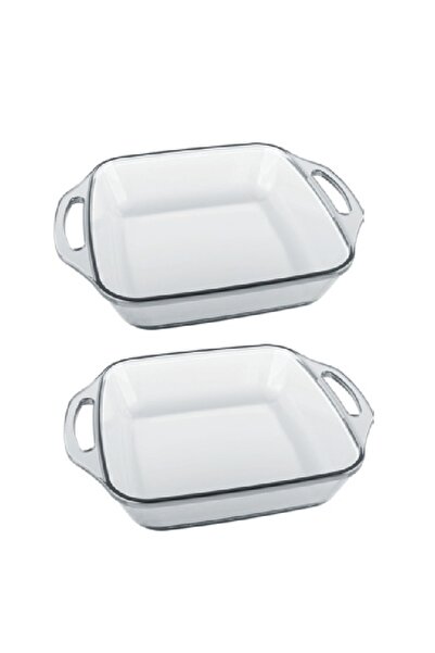 Marinex Set 2 tavi patrate de copt Forno din sticla termorezistenta3,8l 34x28xh7cm