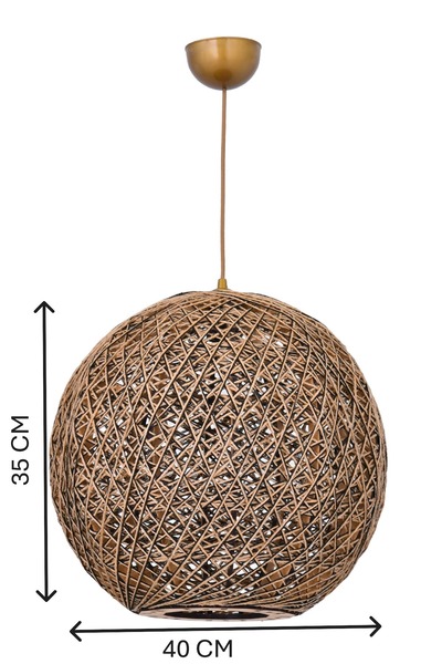 Genel Markalar Bohem,Ahşap,Hasır,Modern,Doğal Sarkıt Avize