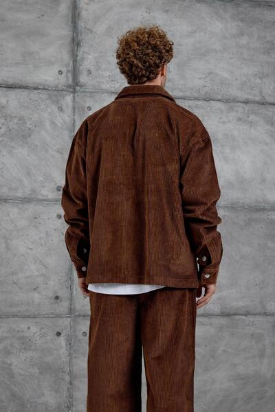 NOMARC Καφέ Nmrc Oversize Velvet Σετ