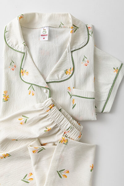 nisaNCa Long Sleeve Shirt Collar Women Pinterest Pajama Set - Seasonal Women's Pajamas- Plus Size