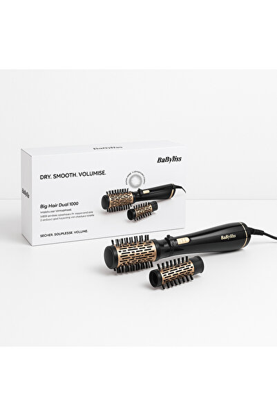 BABYLİSS AS 962 E Air Styler – 1000 W Rotating Brush for Effortless Volume & Frizz-Free Styling