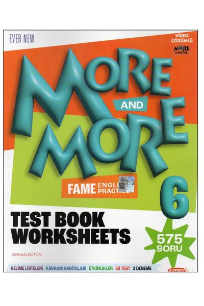 Kurmay Yayınları Kurmay ELT More and More 6. Sınıf English Test Book Workshee...