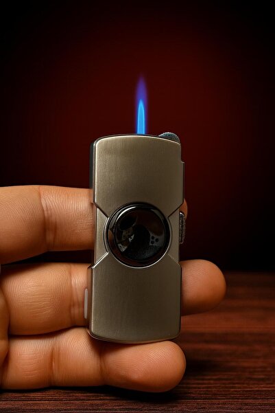 melmus Deluxe SpinFire Metal Pürmüzlü Stres Çarklı Çakmak