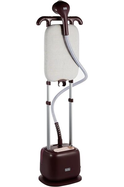 Generic BLACK+DECKER Double Pole Garment Steamer GSTD2450-B5, 2400W, 2L, 35g/min