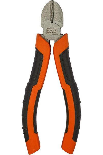 Black&Decker BLACK+DECKER Steel Diagonal Cutting Pliers, Orange, 160 mm, Bdht81584