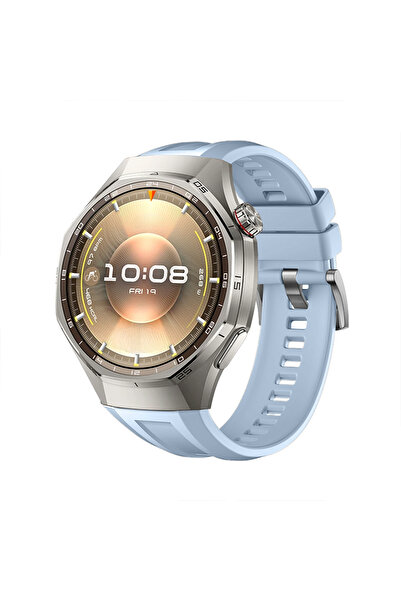 Sneezy Huawei Watch GT6 Pro 46mm İle Tam Uyumlu Kordon Metal Tokalı Yumuşak S...