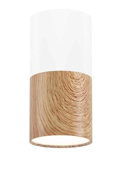AZzardo Plafoniera Candellux , 1 xGU 10, alb-lemn natur