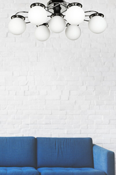 Begüsa Stelo 7.Li Elips Avize Krom Kaplama