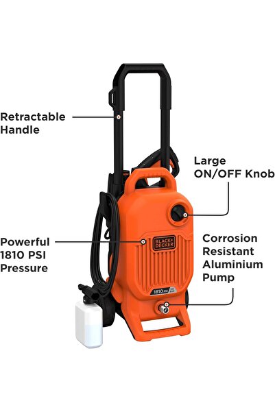 Black&Decker Black & Decker 1700W 125 Bar/1800 PSI Pressure Washer