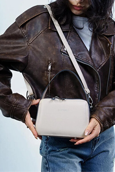 Sanmorris Women's Cream Crossbody Hand & Shoulder Bag