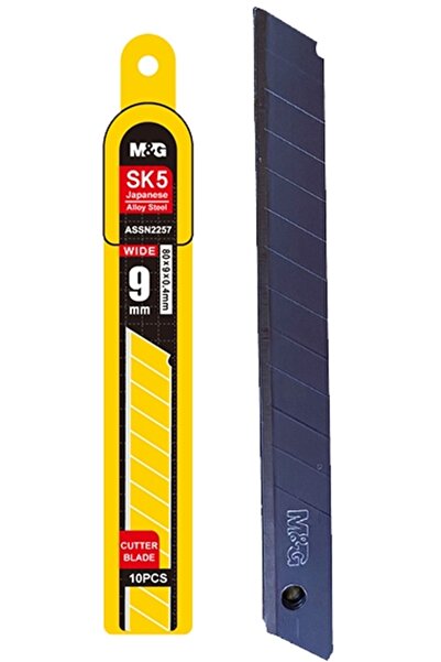 M&G Lame de rezerva cutter utilitar, 9mm, 80 x 9 x 0,4 mm, 13 sectiuni, set c...