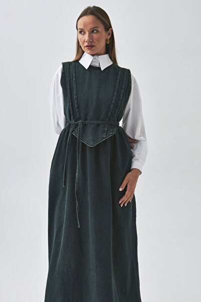 ZÜLAYS Nervürlü Denim Jile Koyu Mavi