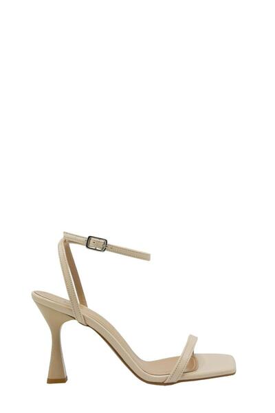 Moulin Shoes حذاء نسائي بكعب عالي وحزام واحد من الجلد اللامع