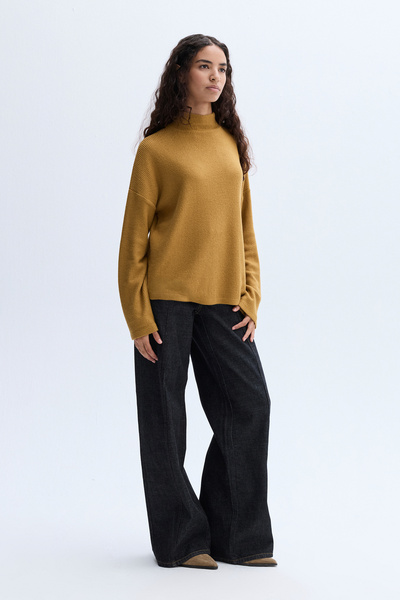 Mudo Stand-Up Collar Knitted Sweatshirt