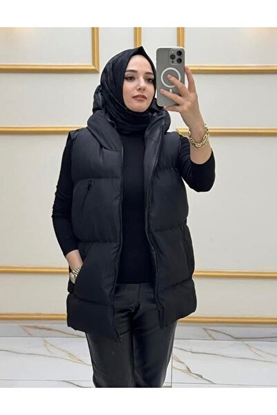 RETA MODA DOLGULU OVERSİZE ŞİŞME YELEK