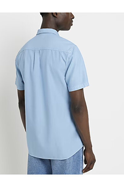 River Island River Island short sleeve shirt, blue