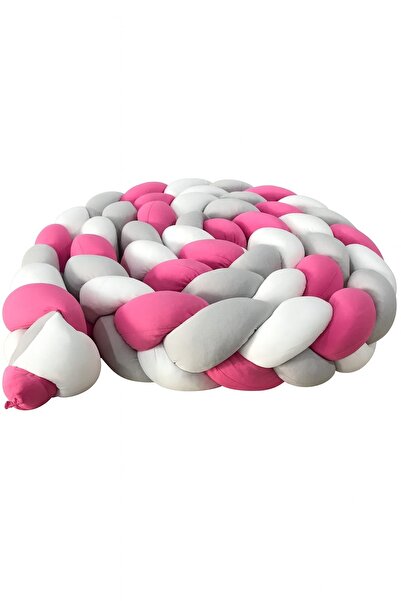 Jaju Baby 500 cm 3-Layer Pink Gray White Crib Edge Guard