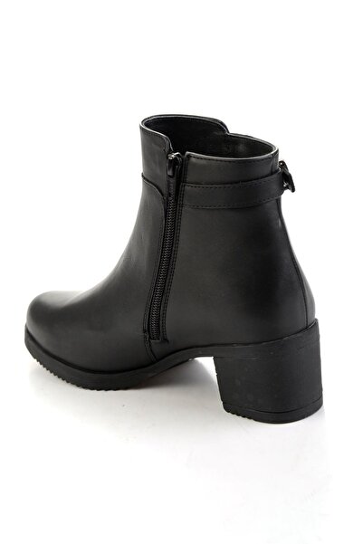 Bambi Siyah Leather Kadın Bot & Bootie K02750152003